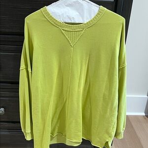 Aerie Vibrant Yellow Women's Crew Neck Sweater